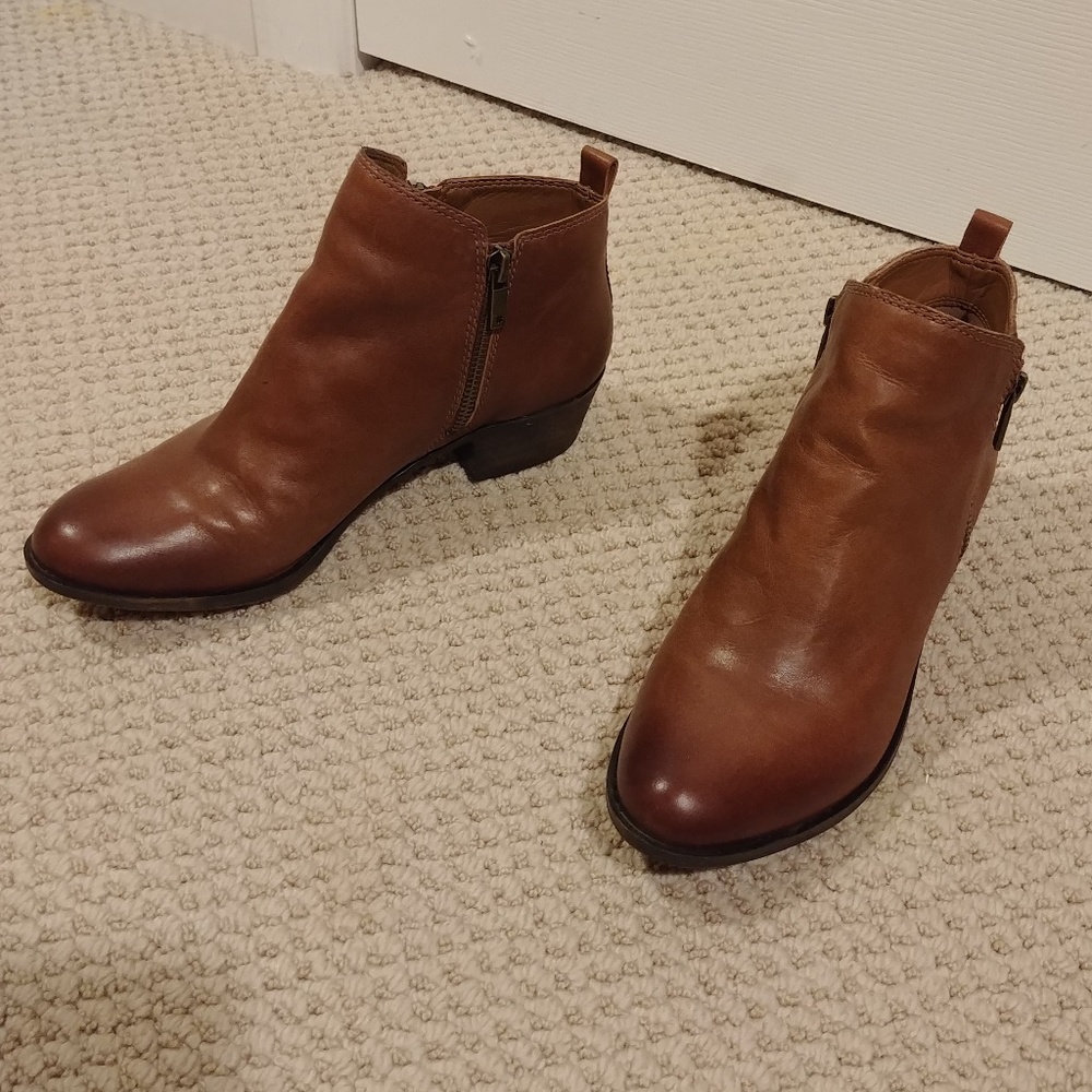 *SOLD**EUC* Lucky Brand Basel Bootie Toffee - Picture 5 of 8